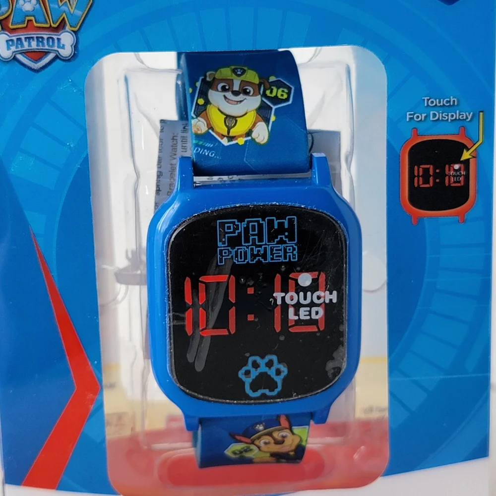 Kids Paw Patrol LED Touchscreen Watch With Printed Straps | Nickelodeon | Blue